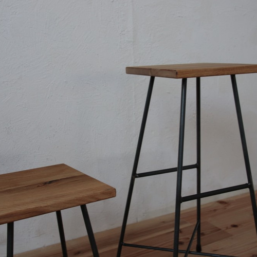 送料無料】【OAK】MULTI STOOL LOW/スツール/サイドテーブル/オーク材