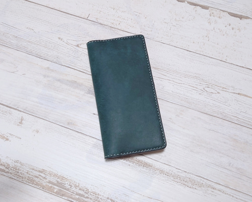 薄マチコンパクト】本革 手縫いの薄い長財布 長財布（メンズ） ルーポ