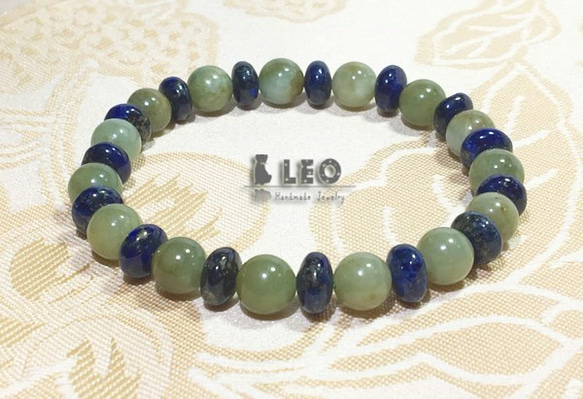 【blue.ks】ライラック翡翠のゴムブレスレット blue.ks】ライラック翡翠のゴムブレスレット blue.ks】ライラック翡翠