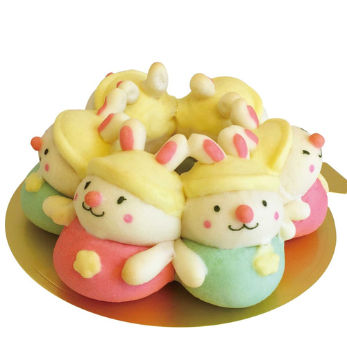卒園・入園・入学祝いに「うさぎさんのちぎりパン」 パン まき