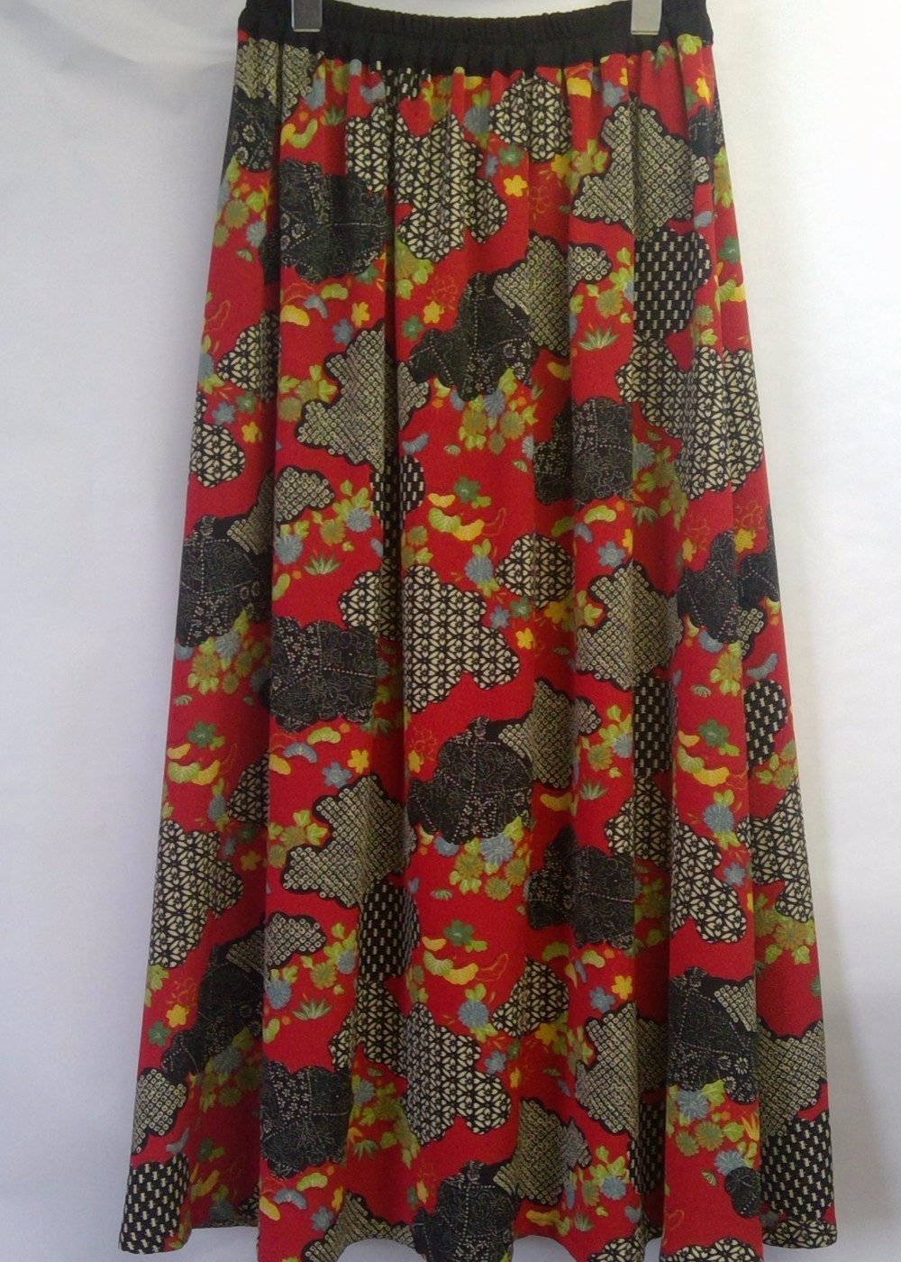 和ちりめんのギャザースカート