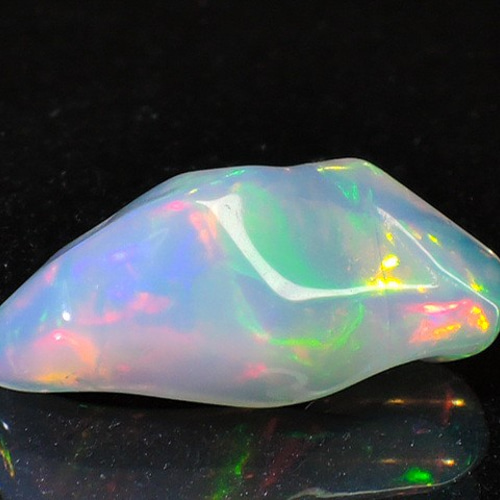 ☆オパールの原石磨き3.4ct/18.7mm☆天然石蛋白石☆鉱物 ☆オパールの原石磨き3.4ct/18.7mm☆天然石蛋白石☆鉱物