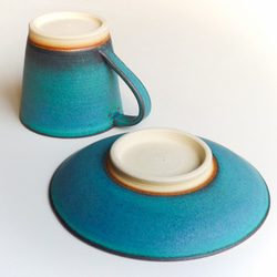 綠松石杯碟 第4張的照片