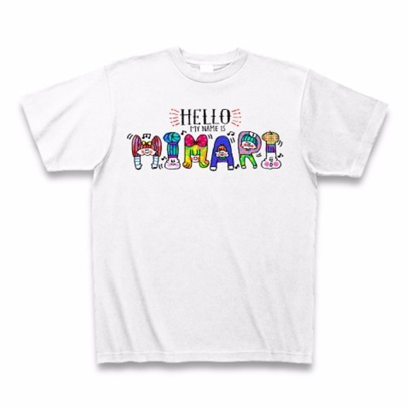 MY NAME Tシャツ/名前入りTシャツ【ホワイト】☆受注制作☆ 1枚目の画像