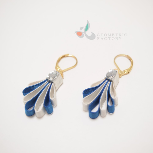 Peacock Ribbon Pierce (Blue x White) 4枚目の画像