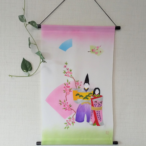 お雛様のタペストリー タペストリー・壁掛け 結友 通販 11081655