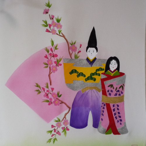 お雛様のタペストリー タペストリー・壁掛け 結友 通販 11081655