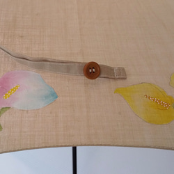 カラーの手描き折り畳み日傘 3枚目の画像