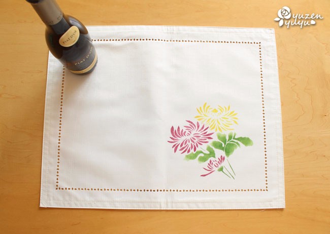 ✴テーブルマット　ランチョンマット　正絹帯　ピンク　菊　小　ハンドメイド ✴テーブルマットランチョンマット正絹帯ピンク菊小ハンドメイド