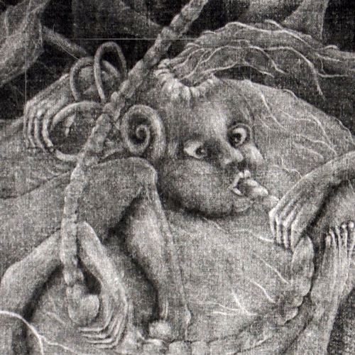 銅版画（シートのみ）：目眩がする時 版画 レオナルドナ 上田