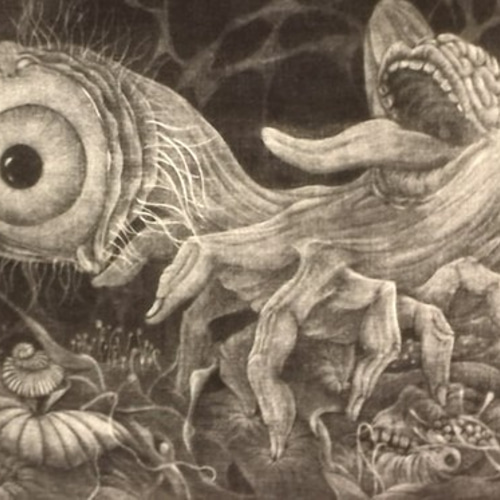 銅版画シート：魍魎のすみか（古事記より） 版画 レオナルドナ 上田