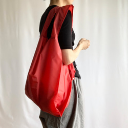 ナイロンタフタ・シンプルエコバッグ【大容量・レジ袋型・撥水・軽量