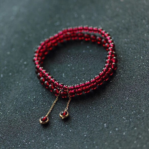 14KGF 天然石 柘榴石 ブレスレット ブレスレット mou 通販 1527235