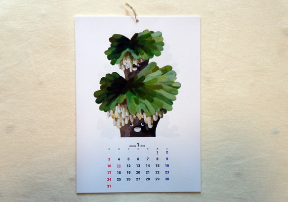 カレンダー　「盆栽島」 5枚目の画像