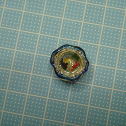 もっとミニチュア金魚鉢（青） 3枚目の画像