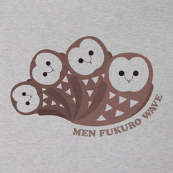 男士Fuku6 T卹男士FUKURO WAVE（燕麥片）/ R009-T-OA 第2張的照片