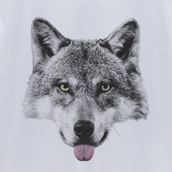 ronronWOLF Tee Beh（白色）/ R022-T-WH 第2張的照片