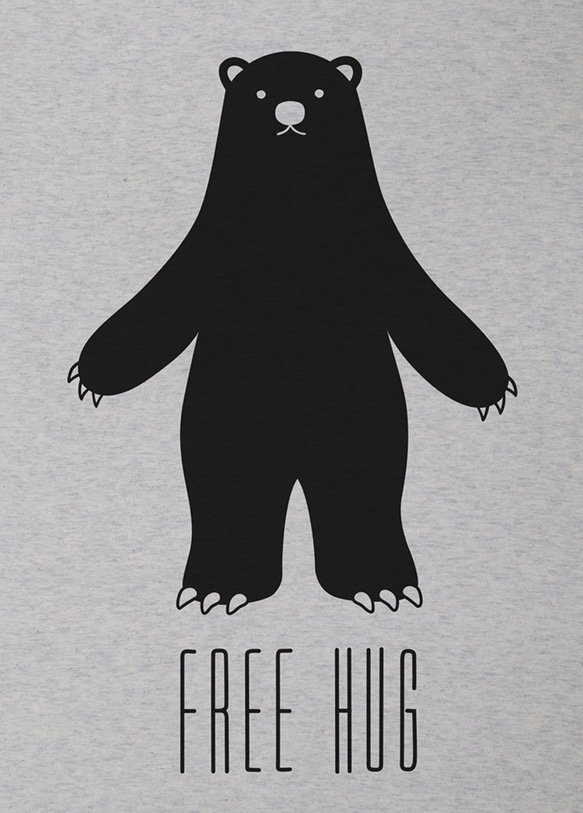 免費擁抱黑熊（燕麥）/ R014-T-OA 第2張的照片