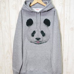 ronronPANDA BIG HOODIE白塞（石楠灰色）/ RBP005-GR 第1張的照片