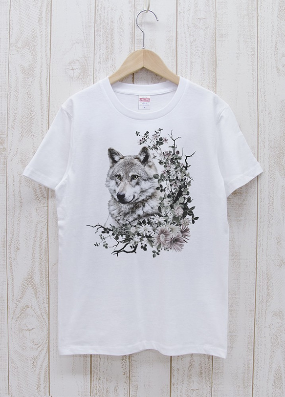 ronronWOLF Tee　Calld?（ホワイト） / R035-T-WH 1枚目の画像