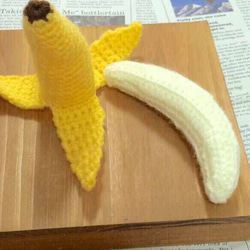 w*様 バナナおねえさんのキーホルダー◎ 編みぐるみ w*様 バナナおねえさんのキーホルダー◎ 編みぐるみ