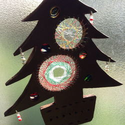 革×糸かけ曼荼羅（クリスマスツリー） 3枚目の画像