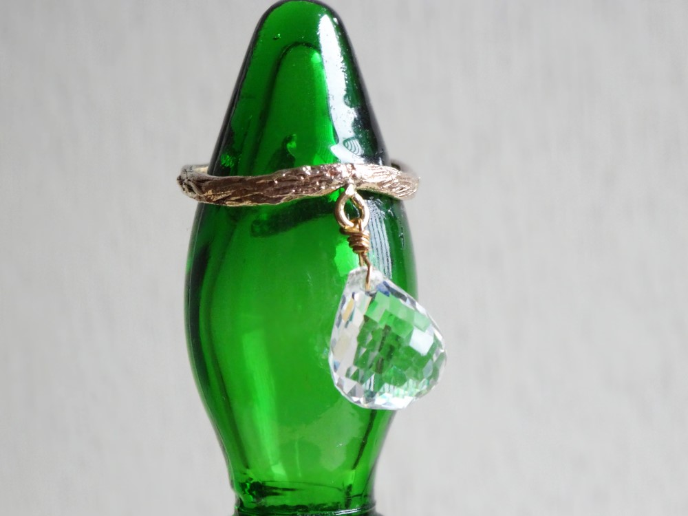 K10＆クリスタルのリング