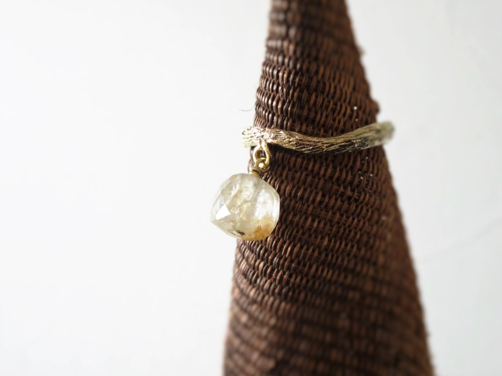 k10＆ルチルクウォーツのリング