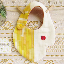 黄（イエロー） スタイ・よだれかけ（新生児・赤ちゃん・子ども） の