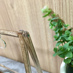 木製ミニアハンガーラック アクセサリースタンド✳︎眼鏡スタンド✳︎キーフック✳︎鍵＊ドール用ハンガーラック 2枚目の画像