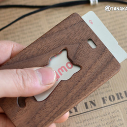 非常受歡迎的胡桃木證件套【貓咪剪影】！ ！ 第4張的照片