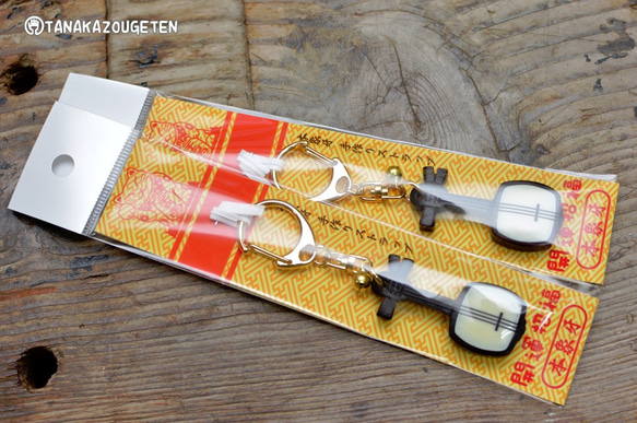 本象牙と紫檀製　三味線ストラップ 3枚目の画像