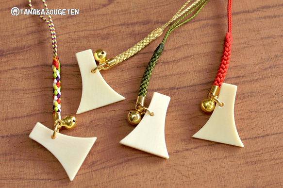 三味線グッズ 本象牙製 三味線のバチ ストラップ キーホルダー tanakazougeten