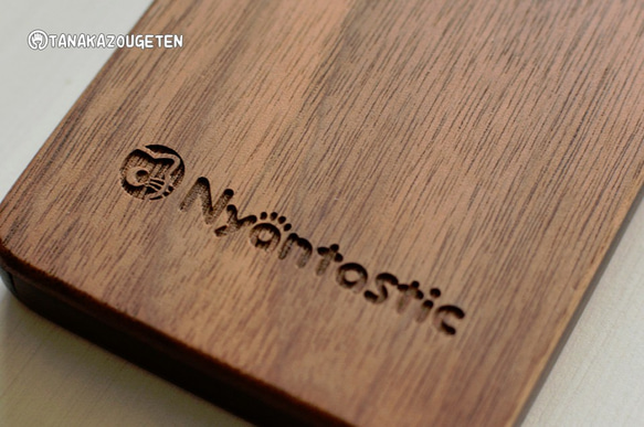 木製名片夾核桃【Nyantastic】 第5張的照片