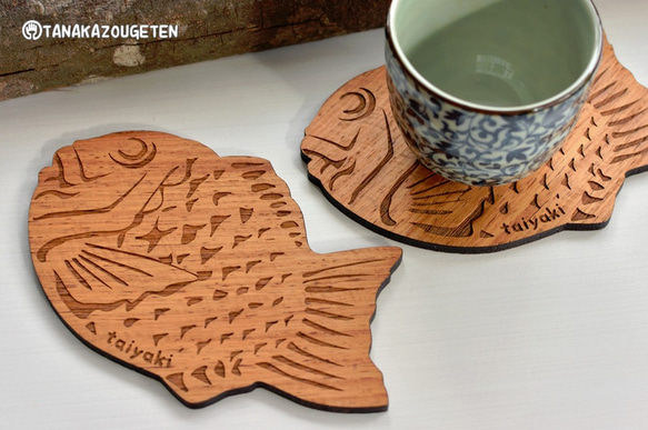 木製杯墊[鯛魚燒] 第1張的照片