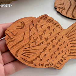 木製杯墊[鯛魚燒] 第3張的照片