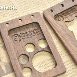 木製「可掛在脖子上的員工證盒」☆貓☆ 第2張的照片