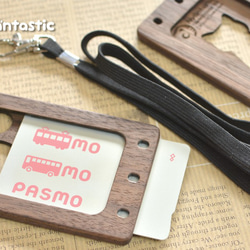 木製「可掛在脖子上的員工證盒」☆貓☆ 第3張的照片