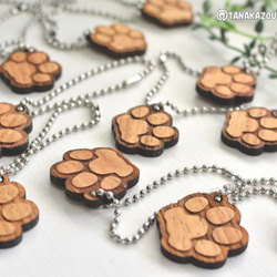 球鏈吊飾「爪印」5 件套 第3張的照片