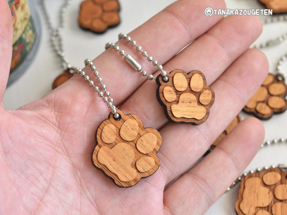 球鏈吊飾「爪印」5 件套 第4張的照片