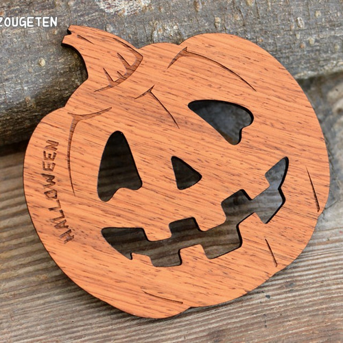 ウッドコースター【ハロウィン かぼちゃ】 コースター tanakazougeten 