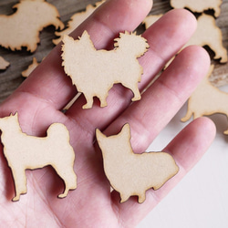 [材質：MDF] 狗狗裝飾件 小號 36件 第4張的照片