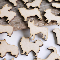 [材質：MDF] 狗狗裝飾件 小號 36件 第5張的照片