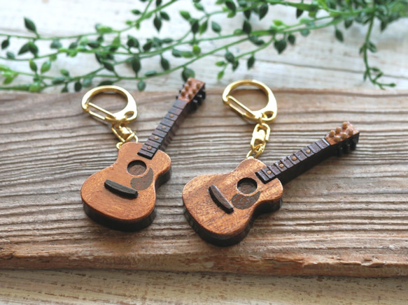 木吉他鑰匙扣 第5張的照片