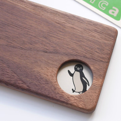 木製パスケース　小窓　ウォールナット 3枚目の画像