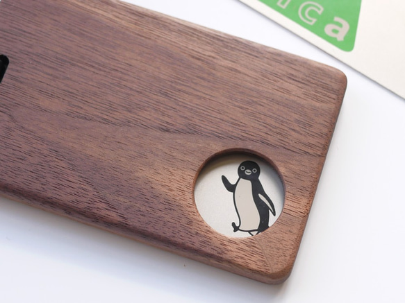 木製パスケース　小窓　ウォールナット 3枚目の画像