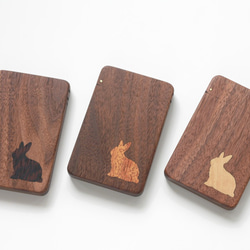 木製名片夾“兔子” 第2張的照片