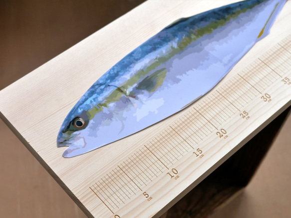 釣り好きに捧げる、まな板　60ｃｍ 1枚目の画像