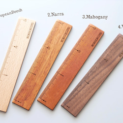 Wooden ruler 15 cm ordered product 2枚目の画像