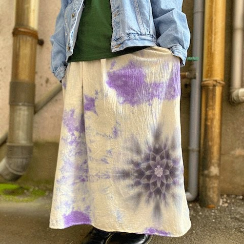 タイダイ染め スカート 曼荼羅模様 hippies dye最新作 HD13-61 ロング